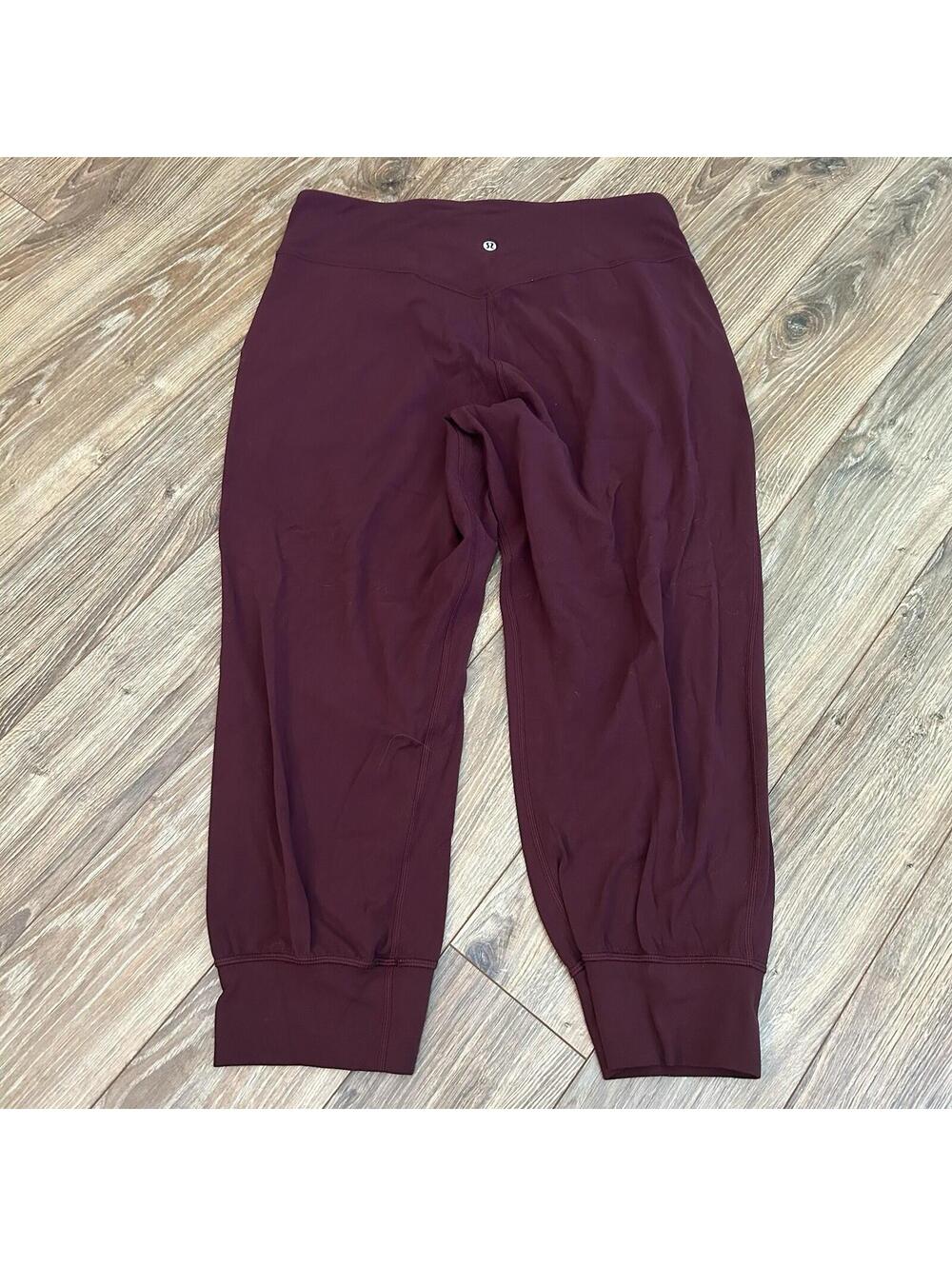 Lululemon Align Jogger 23” Garnet Sz 12 Athleisure Yoga Athletic